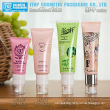 30mm and 35mm diameter unique round tube with airless pump popular and hot-selling airless pe bb cream tube